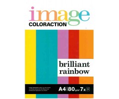 Värvilised paberid Image Coloraction A4, 80g/m², 70 lehte  - Brilliant Rainbow